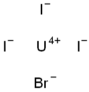 Uranium(IV) bromide triiodide 结构式