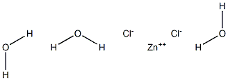 Zinc chloride trihydrate 结构式