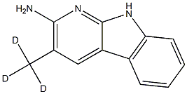 2-Amino-3-methyl-D3-9H-pyrido[2,3-b]indole 结构式