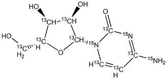 Cytidine-13C915N3 结构式