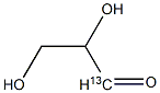 DL-Glyceraldehyde-1-13C 结构式
