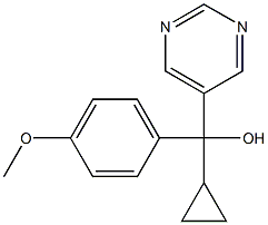 CYCLOPROPYL(4-METHYOXYPHENYL)-5-PYRIMIDYLMETHANOL 结构式