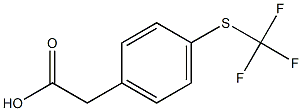 对三氟甲硫基苯乙酸 结构式