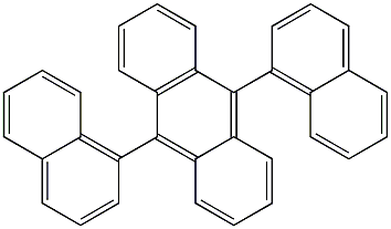 9,10-二(1-萘基)蒽 结构式