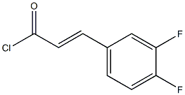 3,4-二氟肉桂酰氯 结构式