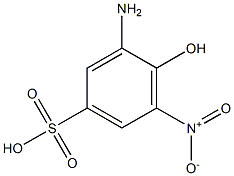 2-氨基-6-硝基苯酚-4-磺酸 结构式