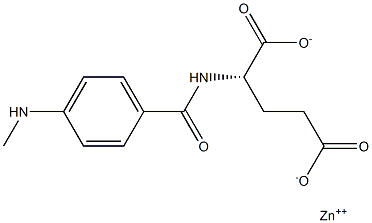 对甲氨基苯甲酰谷氨酸锌 结构式