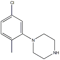 1-(5-氯-2-甲基苯基)哌嗪 结构式