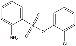 2-氨基苯磺酸-2'-氯苯酯 结构式