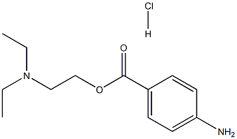 4-氨基苯甲酸-2-(二乙氨基)乙酯盐酸盐 结构式