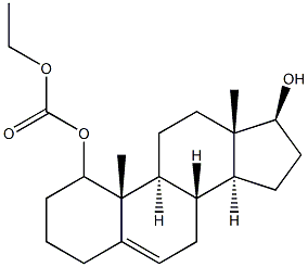 1-雄烯二醇碳酸乙酯 结构式