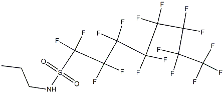 N-丙基全氟辛基磺酰胺 结构式