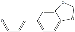 3,4-亚甲基二氧基肉桂醛 结构式
