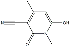 3-氰基-4-甲基-6-羟基-N-甲基吡啶酮 结构式