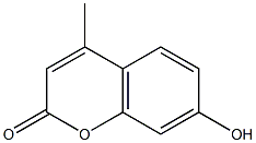 4-甲基-7-羟基香豆素 结构式