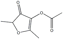 4-乙酰氧基-2.5-二甲基-3(2H)-呋喃酮 结构式