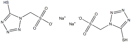 巯基-1,2,3,4-四氮唑-1-甲基磺酸双钠盐 结构式