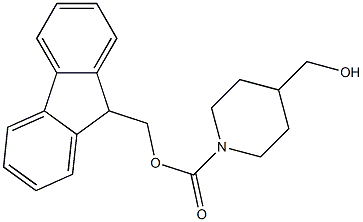 N-FMOC-哌啶-4-甲醇 结构式