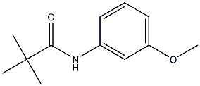 3-(三甲基乙酰氨基)苯甲醚 结构式