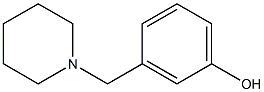 3-(1-哌啶甲基)苯酚 结构式