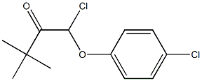 1-(4-氯苯氧基)-3,3-二甲基-1-氯-丁-2-酮 结构式