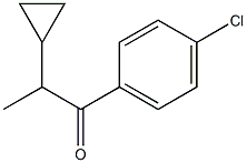 1-(4-氯苯基)-2-环丙基-1-丙酮 结构式