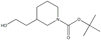 N-BOC-3-哌啶乙醇 结构式