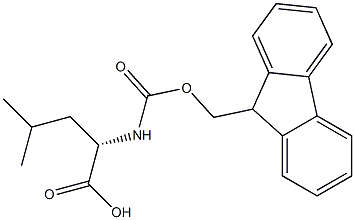 FMOC-亮氨酸 结构式