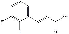 反-2,3,-二氟肉桂酸 结构式