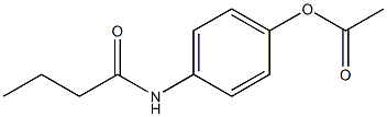 4-丁酰胺基苯酚醋酸酯 结构式