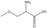 O-甲基-DL-丝氨酸 结构式
