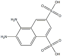 1,2-二氨基萘-5,7-双磺酸 结构式