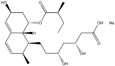 普伐他丁钠 结构式