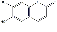 4-甲基-6,7-二羟基香豆素 结构式