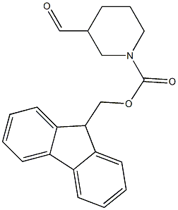 N-FMOC-哌啶-3-甲醛 结构式