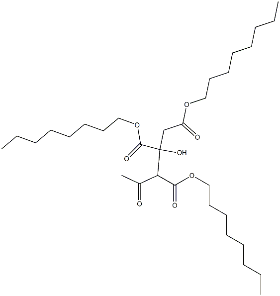 乙酰柠檬酸三辛酯 结构式