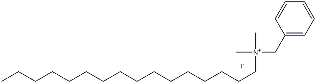 十六烷基二甲基苄基碘化铵 结构式