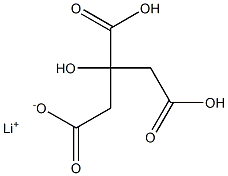 柠檬酸二氢锂 结构式