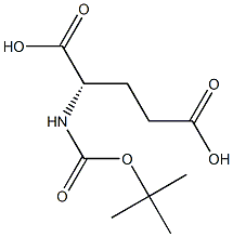 叔丁氧羰基-L-谷氨酸 结构式