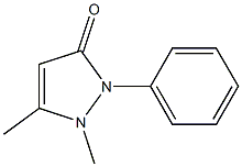 1-苯基-2,3-二甲基吡唑酮-5 结构式