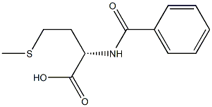 N-苯甲酰蛋氨酸 结构式