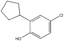 2-Cyclopentyl-4-chlorophenol, Technical Grade 结构式
