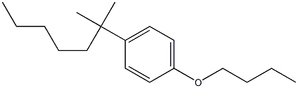 1-Butoxy-4-(2-methylheptan-2-yl)benzene 结构式