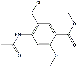 Methyl 4-acetamido-5-(chloromethyl)-2-methoxybenzoate 结构式