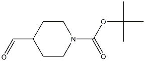 1-BOC-4-哌啶甲醛 结构式