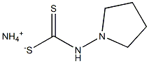 PYRROLIDINEDITHIOCARBAMATE,AMMONIUMDERIVATIVE,4%(W/V)SOLUTION 结构式