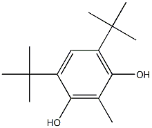 2,4-二叔丁基-6-甲基-1,5-苯二酚 结构式