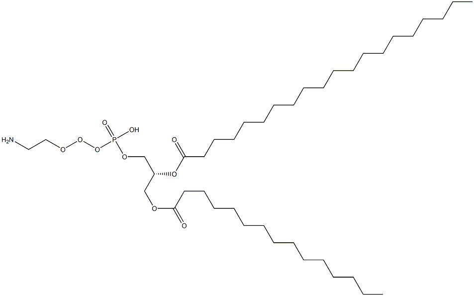 [(2R)-1-(2-aminoethoxy-hydroxyphosphoryl)oxy-3-pentadecanoyloxypropan-2-yl] icosanoate 结构式