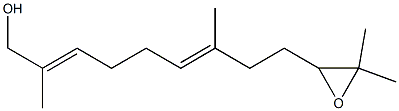 9-(3,3-Dimethyloxiran-2-yl)-2,7-dimethylnona-2,6-dien-1-ol 结构式