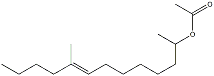 E-9-Methyl-8-tridecen-2-ol, acetate 结构式